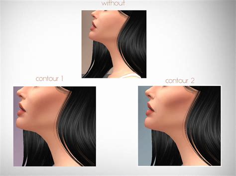 The Sims Resource Cheekbone Contours N01 By Srt