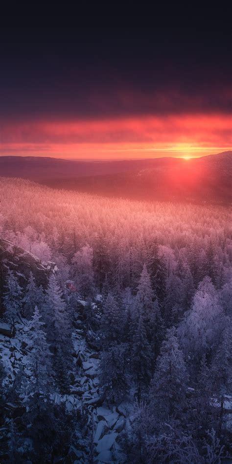 1080x2160 One More Sunset In The Ural Mountains 5k One Plus 5thonor 7x