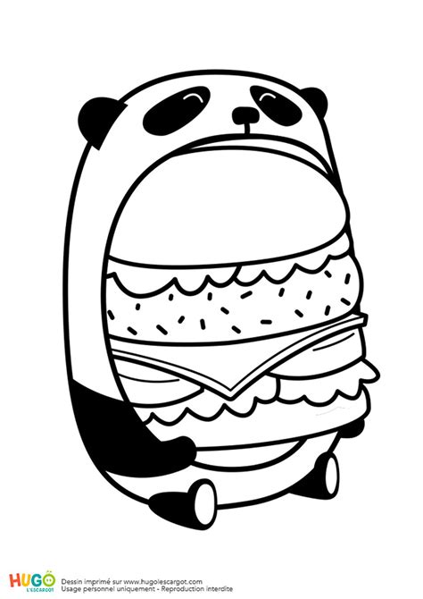 Coloriage kawaii nourriture 15 dessins a imprimer. Dessin Kawaii Panda Roux Facile - Dessin Facile