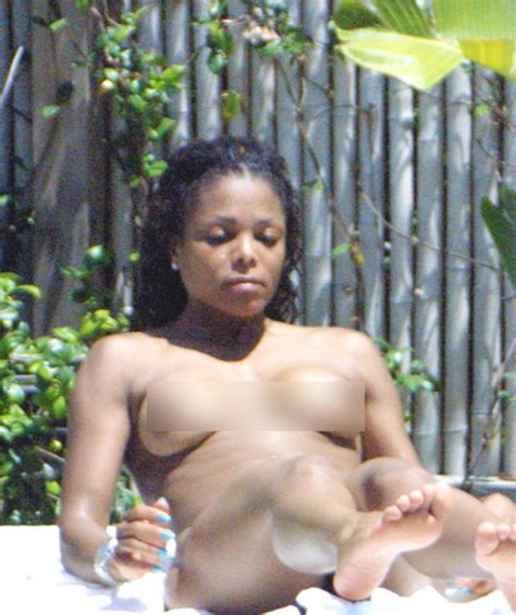 Janet Jackson Sunbathing Nude Picsninja Com