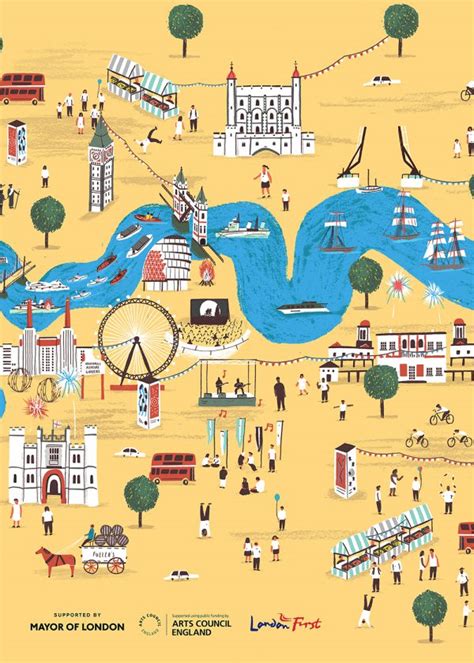 Childrens Illustration Illustrated Map Map London Map Images And