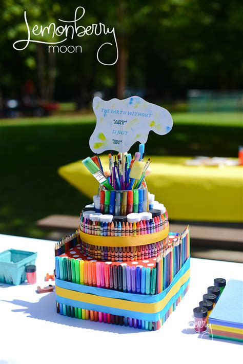 Party Feature Art Themed Birthday Party