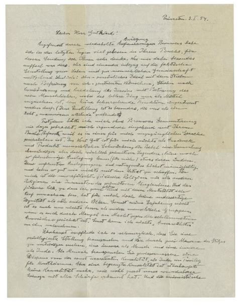 Christies To Soon Auction Albert Einsteins God Letter For