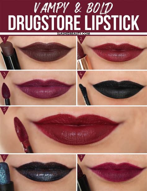 Vampy Bold Drugstore Lipsticks For Fall Slashed Beauty