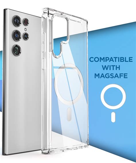 Samsung Galaxy S22 Ultra Clear Magsafe Case With Belt Clip Holster