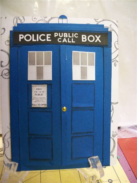 Dr Who Tardis Call Box Card Locker Storage Card Box Tardis