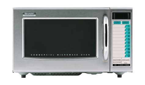 Sharp R 21ltf 1000 Watt Commercial Microwave Stainless Steel