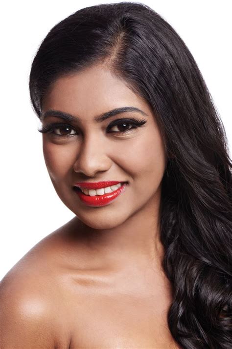 Miss Sri Lanka Posing For Her Official Portraits Face And