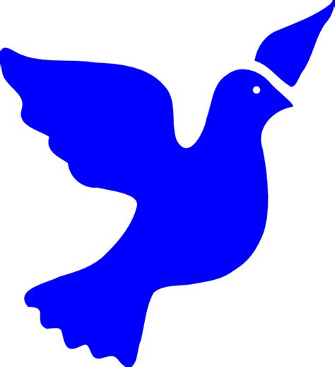 Choose your favorite abstract dove designs and purchase them as wall art, home decor. Blue Peace Dove Clip Art at Clker.com - vector clip art ...