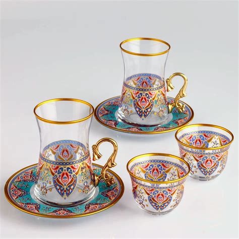 Pc Tea Set Tea Cups Coffee Cups Saucers Decor Evla