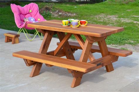 Picnic table selection an outstanding assortment of wood picnic tables in cedar, pine, redwood, cherry, and teak. Amazing Picnic Table Ideas To see more visit👇 in 2020 | Best outdoor furniture, Wooden picnic ...