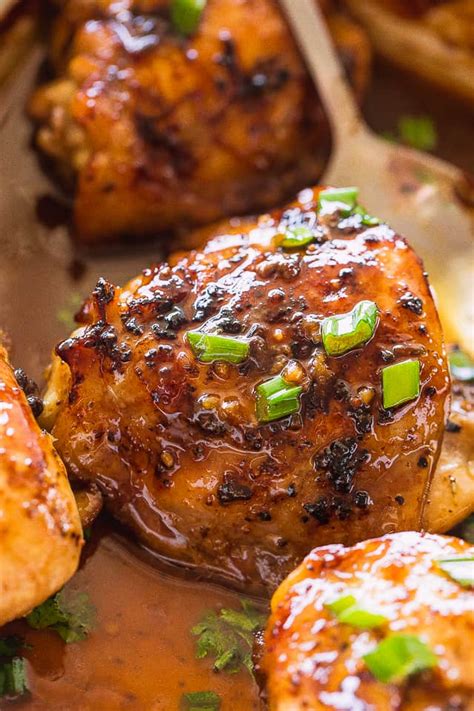 Marinated Baked Chicken Thighs Recipe Ovie Media