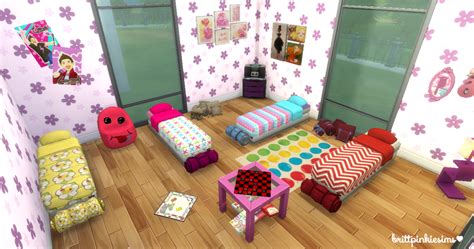 My Sims 4 Blog Sleepover Kids Bedroom And Clutter By Brittpinkiesims