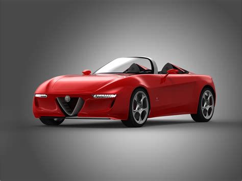 Pininfarina Alfa Romeo 2uettottanta 3d Model