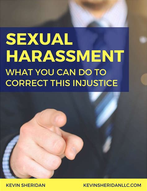Sexual Harassment What You Can Do To Correct This Injustice Free Tips