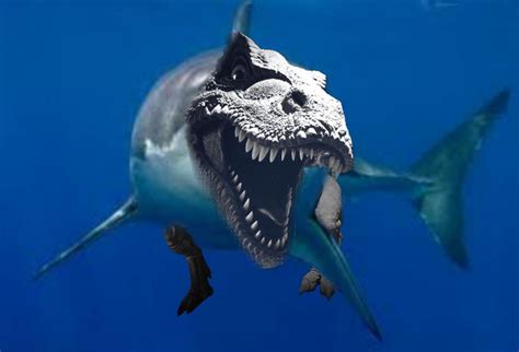 Sharkasaurus Rex Rhybridanimals