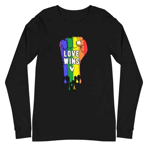 Love WINS Pride Resist Long Sleeve Shirt LGBTQ TShirt Depot