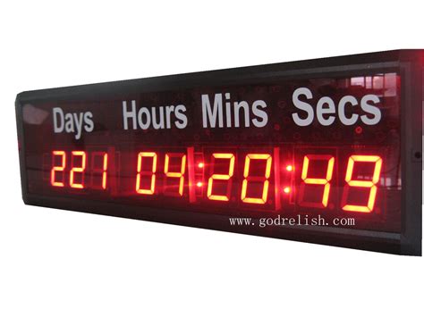 18 Led Digital Wall Clock Countdown Timer Count Downup Day Display