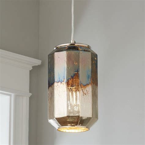 Ombre Mercury Facet Pendant Mercury Glass Pendant Light Hanging Lights Glass Ceiling Lights