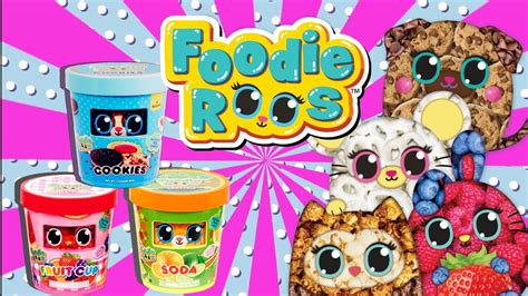 Foodie Roos Plush Box Toy Opening Scented Plushies Plushy Animals To