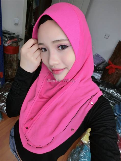 M2044 New Style Two Layers Chiffon Professional Design Of Muslim Hijab