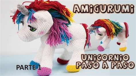 Unicornio Amigurumi Paso A Paso A Crochet Parte 1 Youtube