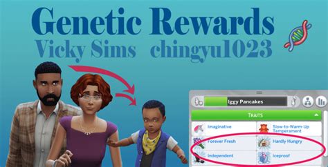 Making Genetics Useful With Vicky Sims Genetic Rewards Mod — Snootysims