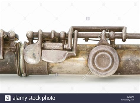 Close Up Of Keys On Old Flute Stock Photo Alamy
