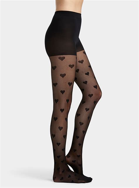 Womens Patterned Nylons Simons Canada