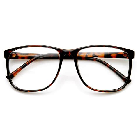 Large Retro Nerd Hipster Fashion Clear Lens Glasses 9339 Hipster