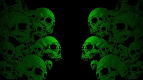Images For Green Skull Wallpaper Hd
