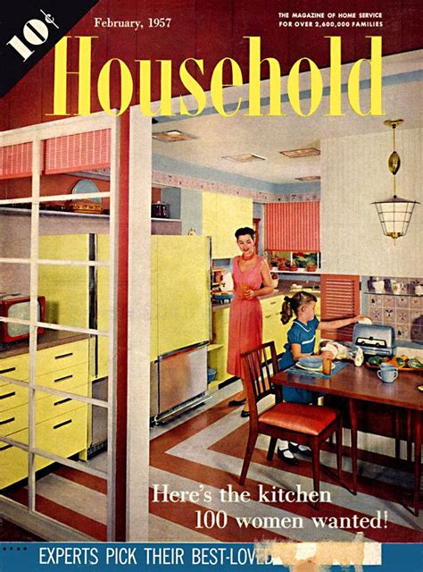 Household Magazine 1957 Rustic Vintage Decor Household Magazine