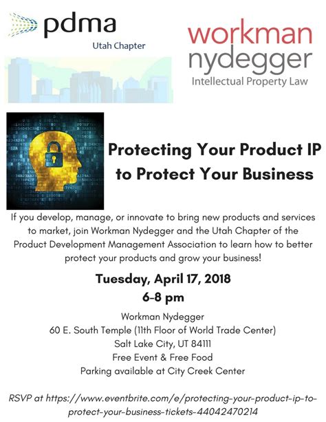 Free Seminar With Workman Nydegger And Pdma Protecting