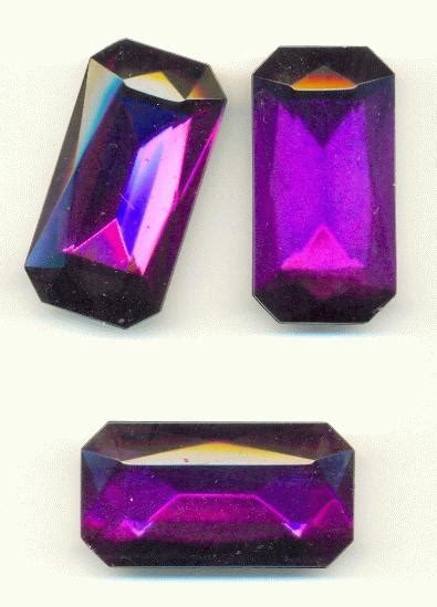 42x22mm Purple Acrylic Octagon | Jan's Jewelry Supplies