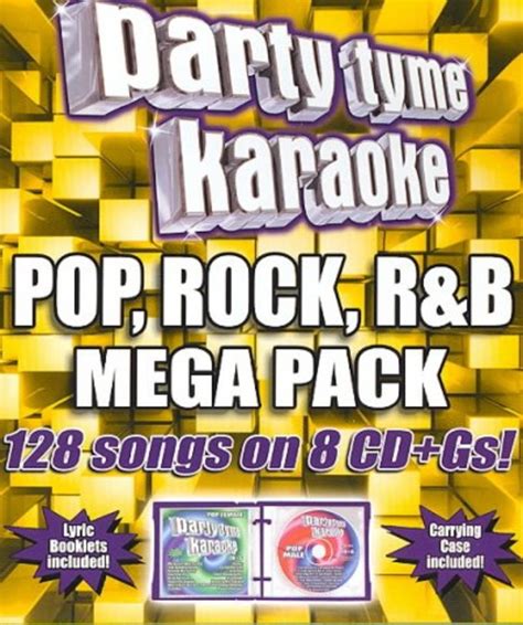 party tyme karaoke pop rock randb mega pack 128 song mega pack [8 cd] 2008 sybersound