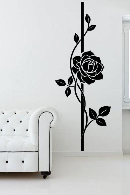 Beautiful Large Rose Wall Decal Wall Stickers Store Uk Shop With