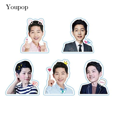 Youpop KPOP Song Joong Ki Album PVC Stickers For Luggage Cup Notebook Laptop Car Fridge DIY