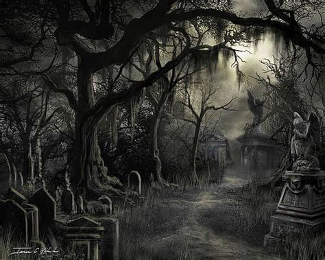 The Lost Cemetery By James Christopher Hill Scenery Cemetery