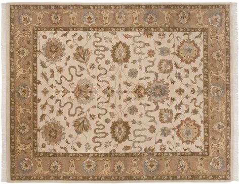 8×10 Kashan Beige Oriental Rug 045467 Carpets By Dilmaghani