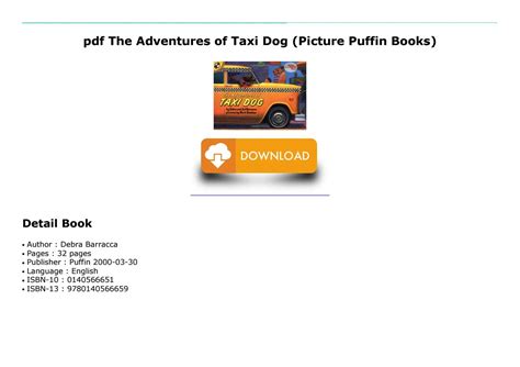 Pdf The Adventures Of Taxi Dog Picture Puffin Books By Zsero995 Issuu
