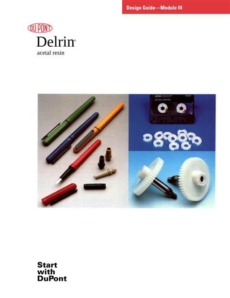 Pdf Delrin Design Guide Module Iii · Delrin Acetal