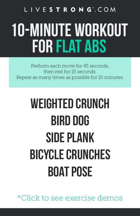 A 10 Minute Circuit Workout For Flat Abs Flat Abs