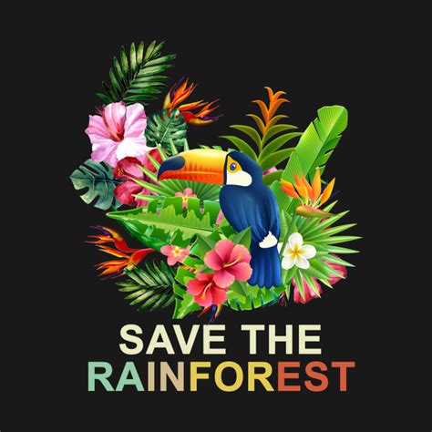 Retro Style Save The Rainforest Earth Day T Retro Style Save The