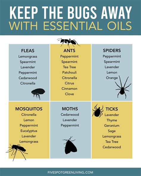 Essential Oil Pest Control Chart