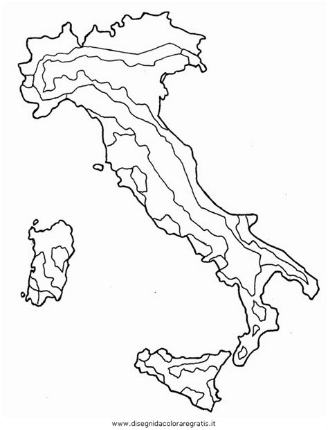 Cartina Italia Con Regioni Da Colorare Immagini Colorare
