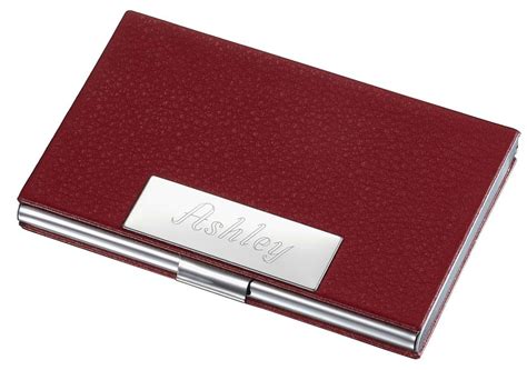 1 offer from $6.99 #4. Visol Samantha Red Leather Business Card Case for Women