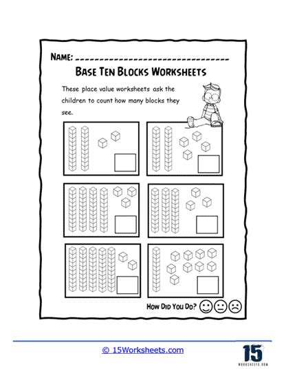 Base Ten Blocks Worksheets 15