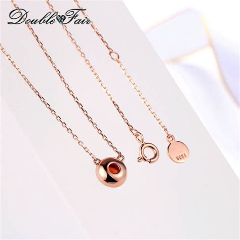 Fine Gemstone Necklaces And Pendants Natural Gemstone Garnet Pendant 925 Sterling Silver 18k Rose