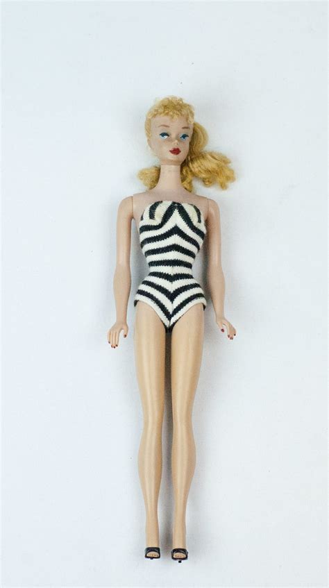 Vintage 1960 Mattel Blonde Ponytail Number 4 Barbie Doll With Original