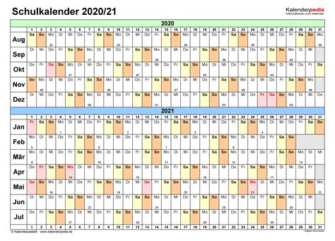 Arbeitstage 2021 bayern als pdf. Schulkalender 2020 Kalenderpedia 2021 Bayern : Kalender ...
